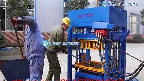 Teach how to operate QT4-30 Diesel Engine Hydraulic Block Making machine