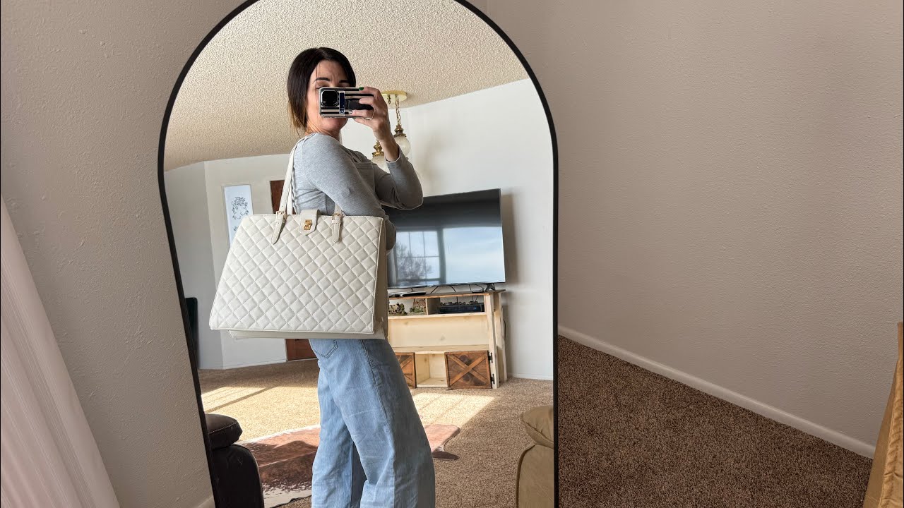 The perfect quilted laptop purse bag