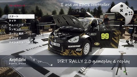 I use an XBOX controller. DiRT RALLY 2.0 gameplay & replay. Mitsubishi Space Star. Greece.