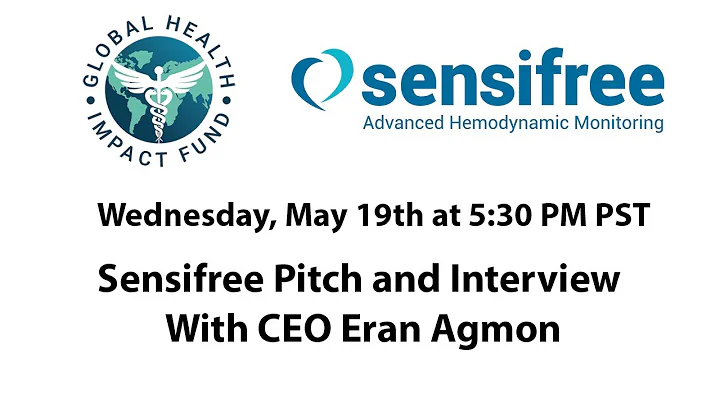 Sensifree Pitch and Interview with CEO Eran Agmon
