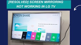 [Resolved] Screen Mirroring Not Working In LG TV | Screen Sharing Not Working LG TV screenshot 3