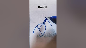 Danial,, atrective name signature style || #shorts # #short #video #viral #youtubeshorts #ytshorts