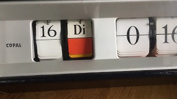 Copal Caslon 601 - Klappzahlenuhr - Flip clock