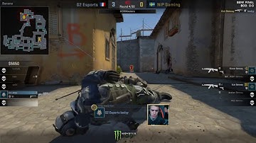 G2 vs Nip. Xizt 3k to steal the round Inferno. DreamHack Masters Malmö 2017