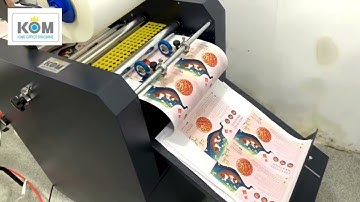 Máy cán màng nhiệt, màng nguội khổ A3 tự xả tờ sau cán HUPU-390X