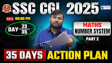 SSC CGL 2025🎯 | Maths Number System Questions | DAY - 23 | CGL Maths Tricks by Sahil Sir
