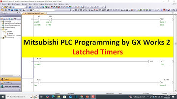 Latched Timer in GX Works2 | Retentive Timer (TONR) in Mitsubishi PLC