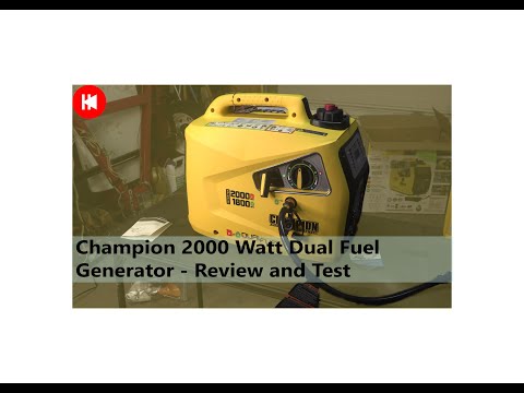 Video: Wie starte ich einen Champion Dual-Fuel-Generator?