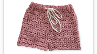 طريقة عمل شورت بناتي /how to crochet shorts