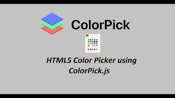HTML5 Color Picker using ColorPick.js