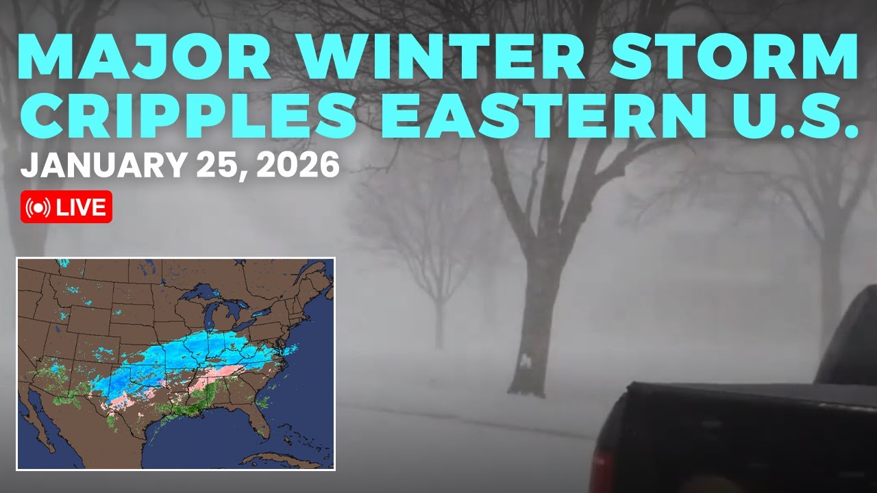 LIVE: Major Winter Storm Cripples US - Jan 25, 2026 - YouTube