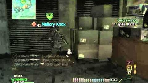 MW3 6 killfeed with m60 LMG