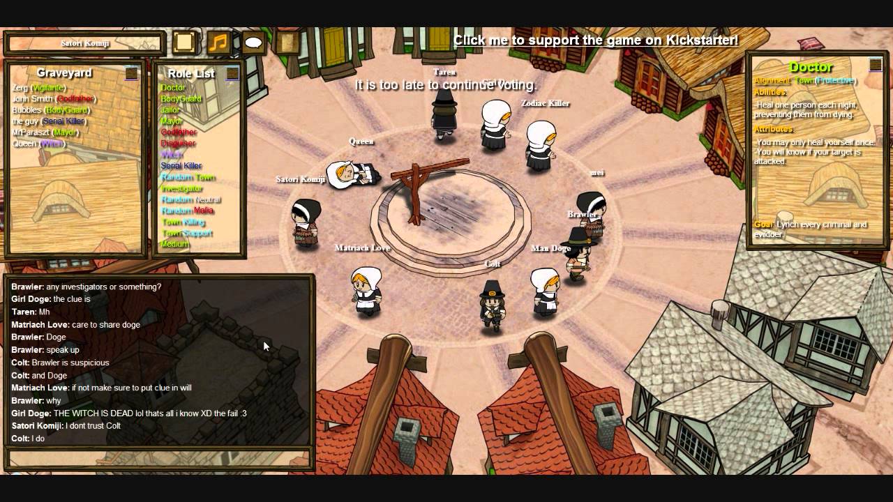 Let's Play Town of Salem (Alpha) (Escort) 