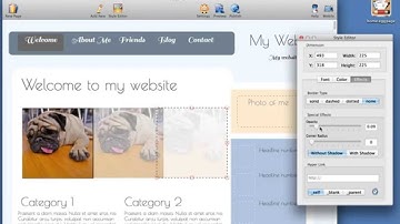 How to add shadows to an image on my web page using HTML Egg for Mac