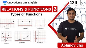JEE: Relations & Functions L3 | Types of Functions | Class12 | JEE English | JEE Math | Abhinav Jha
