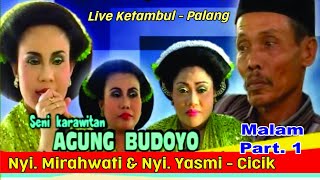 Tayub Tuban Agung Budoyo Nyi. Mirahwati - Nyi. Yasmi Live Ketambul Part 1