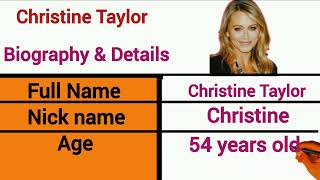 Christine Taylor biography & lifestyle, Networth, Age, Height, Hobbies #christinetaylor Information