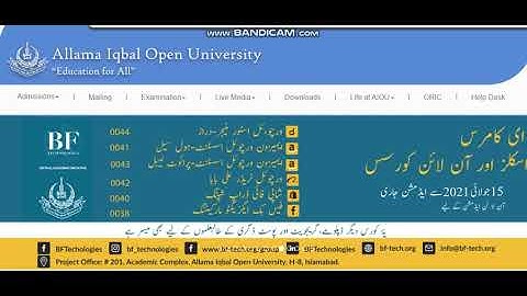 AIOU Admissions Open Autumn 2021#aiou solved assignment 2021,#aiou admission 2021,#aiou news updates