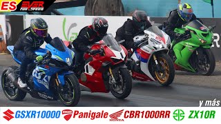 CARRERAS de motos 10 y 9s: GSX-R1000 🆚Panigale V4 🆚CBR1000RR 🆚 Ninja ZX10R 🆚 ZH2 🔥Copa Carnaval 2024