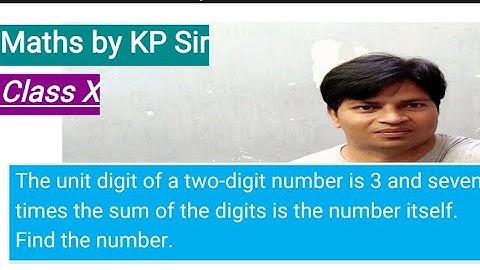 The unit digit of a 2-digit number is3 and seven times the sum of the digits is the number itselself
