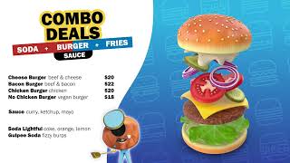 🍔 Planet Coaster 2 | Custom Animated Burger Menu