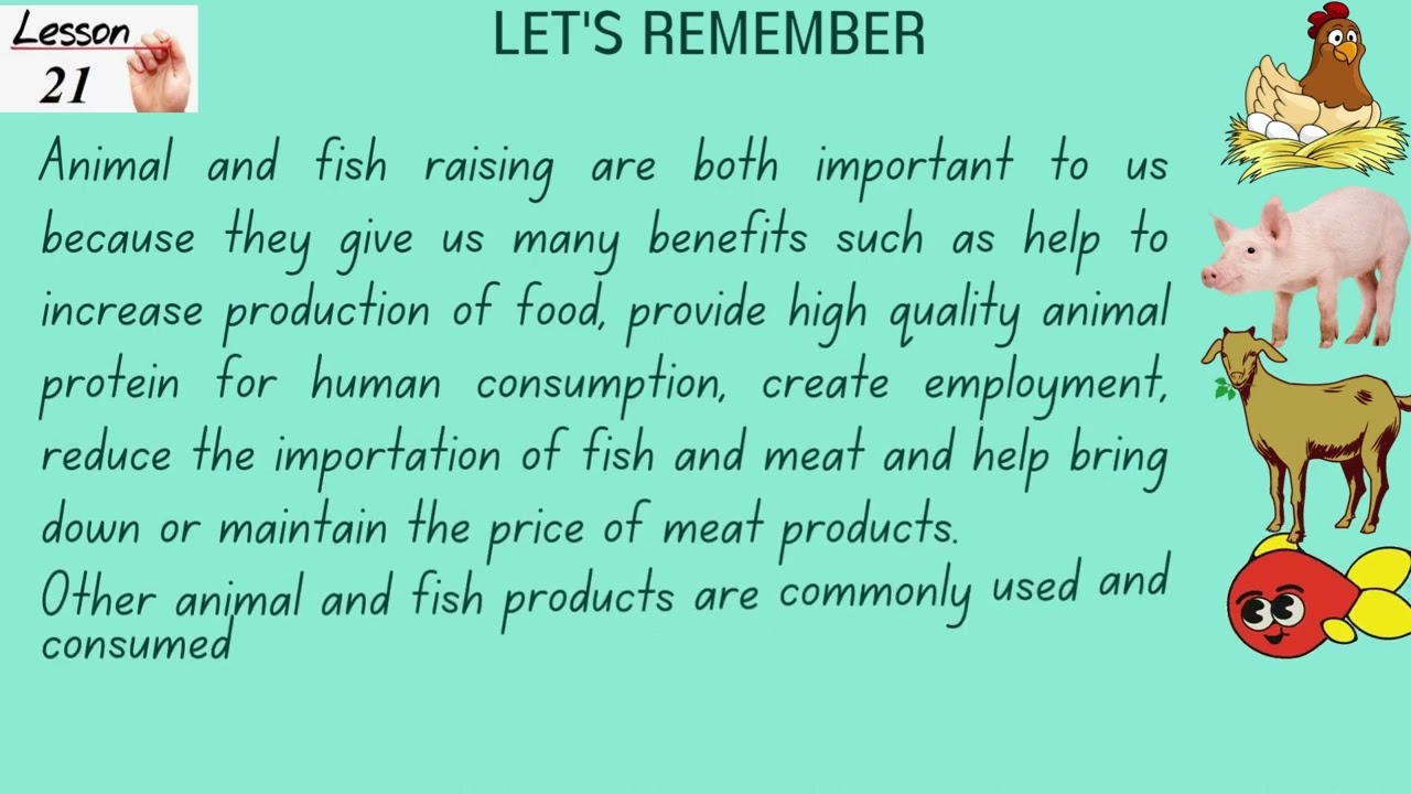 BENEFITS THAT CAN BE DERIVED FROM ANIMAL or FISH RAISING YouTube