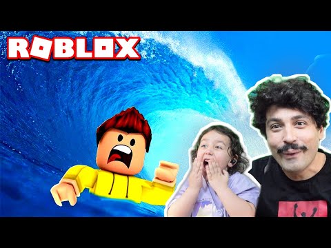 DEV TSUNAMİDEN KAÇIŞ !! HAYATTA KAL VE SONA ULAŞ! 🏃 Roblox Tsunami Game