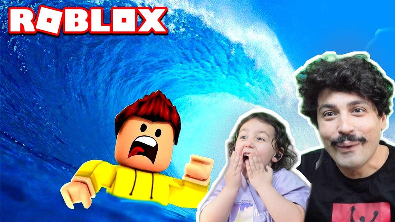 DEV TSUNAMİDEN KAÇIŞ !! HAYATTA KAL VE SONA ULAŞ! 🏃 Roblox Tsunami Game