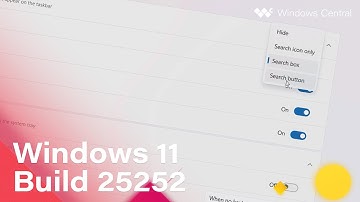 Windows 11 Build 25252 - Search Box, Taskbar Updates, Fullscreen Widgets + MORE