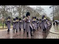 Irish guards return in the rain  black sunday 2024