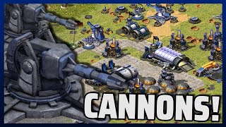Red Alert 2 | Get The Cannons Ready | (7 vs 1 + Superweapons)
