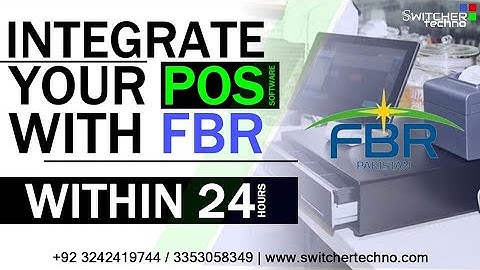 FBR POS Integration | Retail POS Software | FBR Integrated Point of Sale System FBR Invoicing System