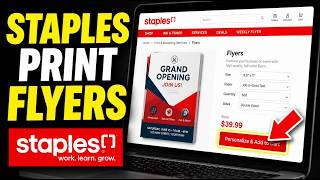 How to withdraw using Staples print services to produce branded marketing flyers - Detailed Guide