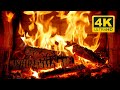 Cozy Fireplace 4K 12 HOURS Fireplace With Crackling Fire Sounds Crackling Fireplace 4K 