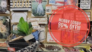 HOBBY LOBBY 90% OFF! AMAZING DEALS STORE WALK THRU! #HOBBYLOBBY