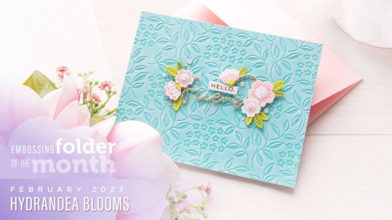 SPELLBINDERS: Beautiful Blooms  3D Embossing Folder – Doodlebugs
