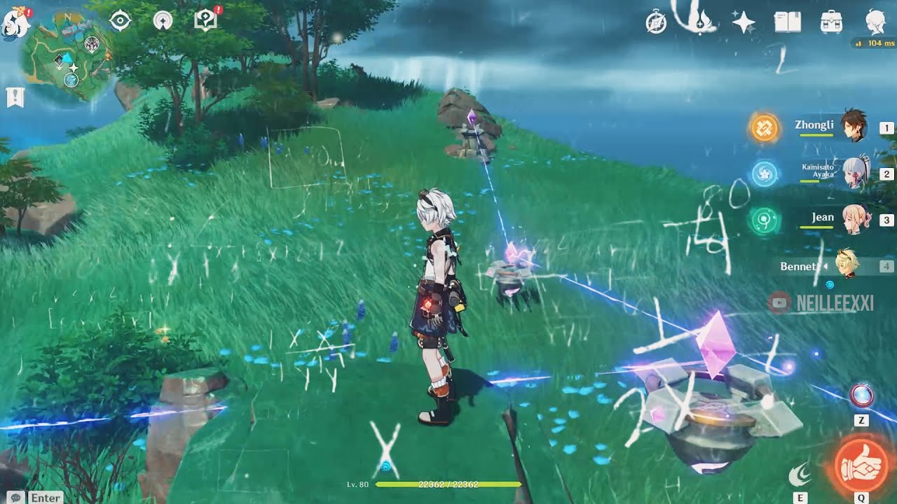 Electro Archon helps Bennett solve a puzzle