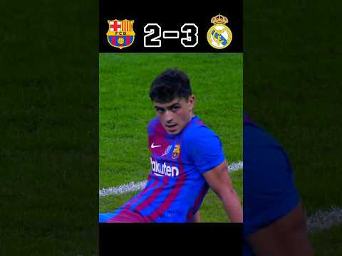 Real Madrid Vs Barcelona Benzema El Classico 2022 Shorts Football Youtube 