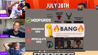 NBA CROSSOVER GRID, IMMACULATE GRID AND HOOPGRIDS CHALLENGE, JULY 28TH
