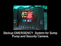DIY Solar Powered Electric System for Sump Pump and Security Camera.