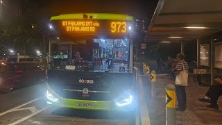 SMRT Bus Service 973 Zhongtong LCK6126EVG N12 SG3471S
