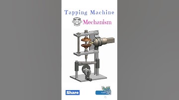 Tapping Machine Mechanism #3d #art #animation #solidworks #cad #shorts #machine #viral #trending