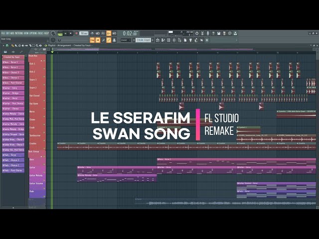 LE SSERAFIM - SWAN SONG | Instrumental class=