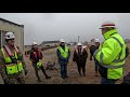 Army corps of engineers visit the site