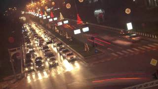 Skopje, Macedonia Traffic Time Lapse 2011
