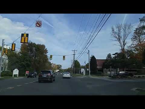 Driving on Route 7 from Ridgefield to Danbury,Connecticut