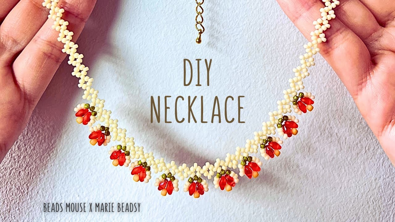 ●VVV● Summer Mix Smile Beads Necklace 23SSNK077MXF DIY Beaded Necklace with Summer Bead Mix | Beads Mouse x