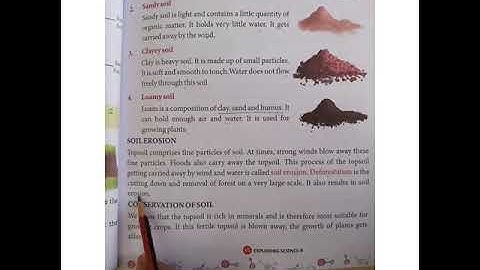 Class-4th,  Soil Erosion and Conservation