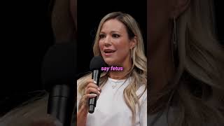 The moment she realizes the woman she is talking to is one of them...