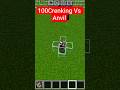 100 Crenking Vs Anvil #minecraft #shorts